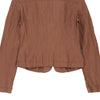 Moschino Jacket - Small Brown Cotton Blend