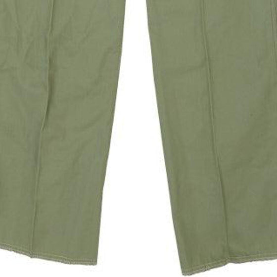 Vintage green College Trousers - mens 25" waist