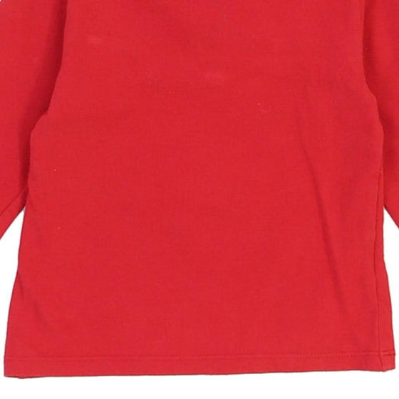 18 Months Burberry Long Sleeve T-Shirt - XS Red Cotton