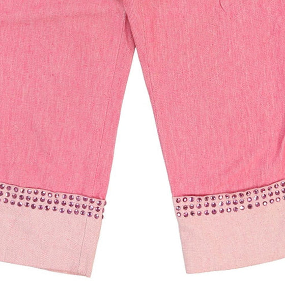 Age 14-16 Moschino Jeans Trousers - 28W 19L Pink Cotton