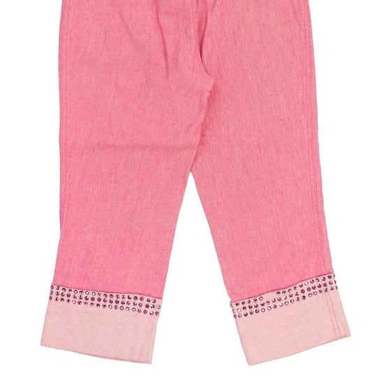 Age 14-16 Moschino Jeans Trousers - 28W 19L Pink Cotton