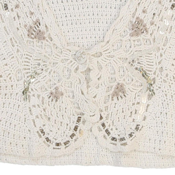 Age 8 Kenzo Crochet Top - Small White Cotton