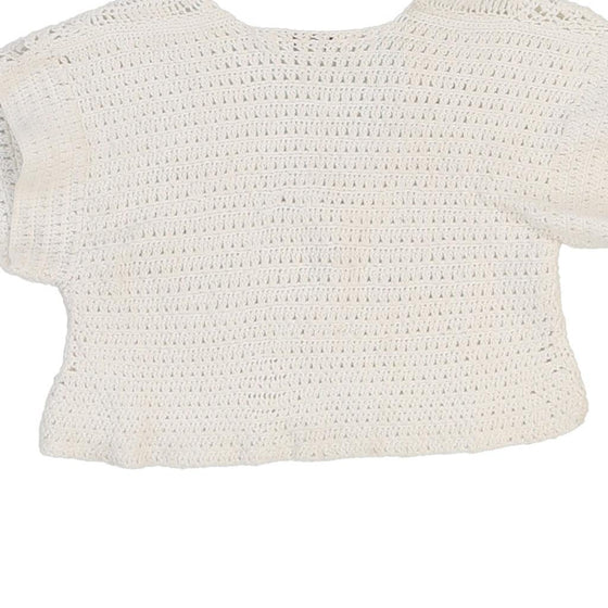 Age 8 Kenzo Crochet Top - Small White Cotton