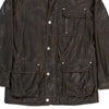 Age 14 Armani Leather Jacket - XL Brown Faux Leather