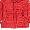 Age 8 Moncler Puffer - Small Red Polyester