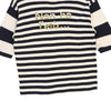 Age 12 Moschino Striped T-Shirt - Medium Navy Cotton