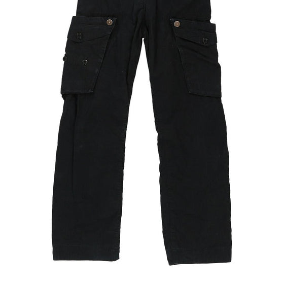 Age 8 Stone Island Cargo Trousers - 24W 24L Black Cotton