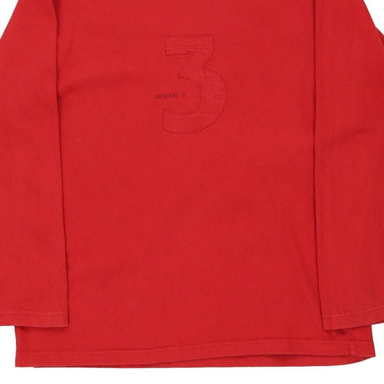 Age 16 Armand Thiery Long Sleeve T-Shirt - Large Red Cotton