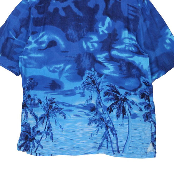 Vintage blue Maui Maui Hawaiian Shirt - mens large