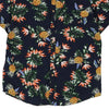 Vintage navy Denim & Flower Hawaiian Shirt - mens large