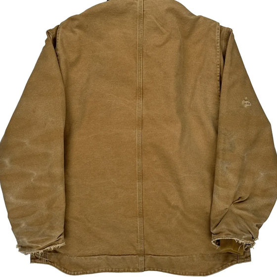 Carhartt Oversized Jacket - Large Brown Cotton