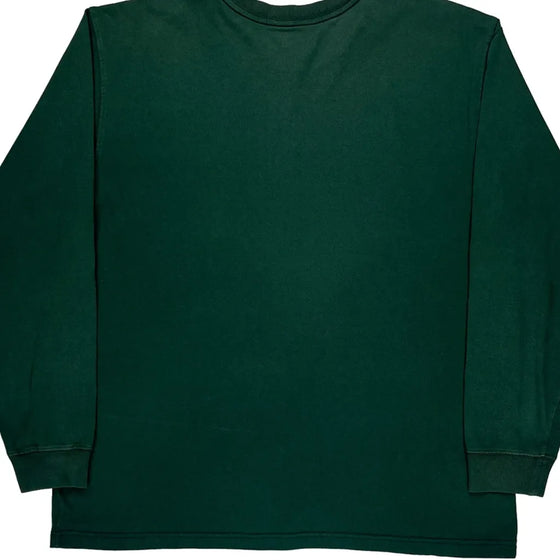 Carhartt Long Sleeve T-Shirt - Large Green Cotton