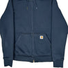 Carhartt Hoodie - Small Navy Cotton