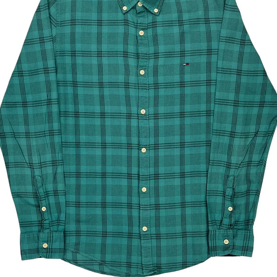 Tommy Hilfiger Checked Shirt - Medium Green Cotton