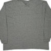 Nike Long Sleeve T-Shirt - 3XL Grey Cotton