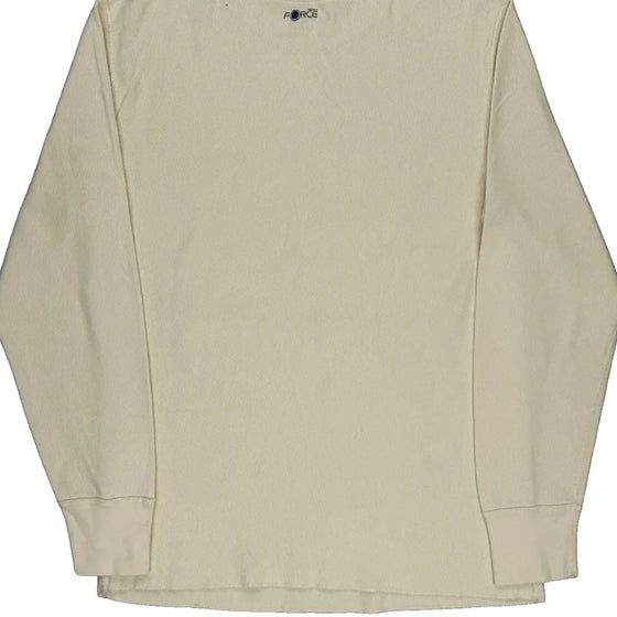 Carhartt Long Sleeve T-Shirt - Large Cream Cotton