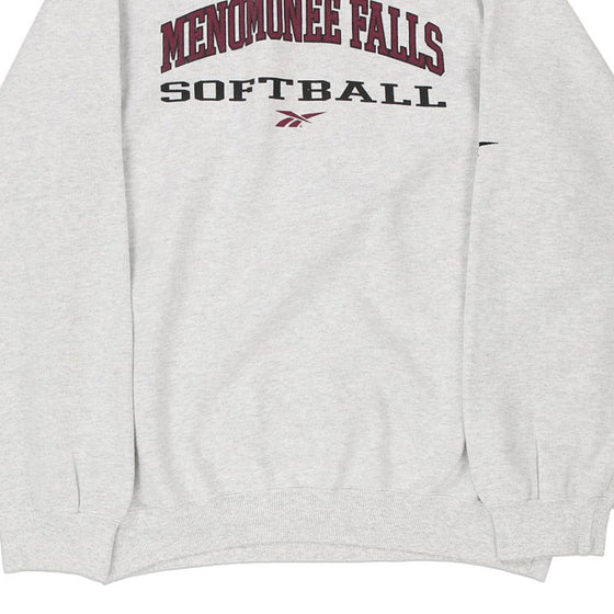 Vintage grey Menomonee Falls Softball Reebok Sweatshirt - mens x-large