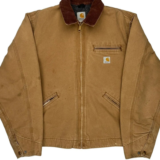 Carhartt Cropped Jacket - Large Brown Cotton