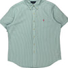 Ralph Lauren Striped Shirt - Large Green Cotton