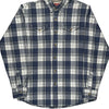 Wrangler Checked Shirt - Medium Navy Cotton