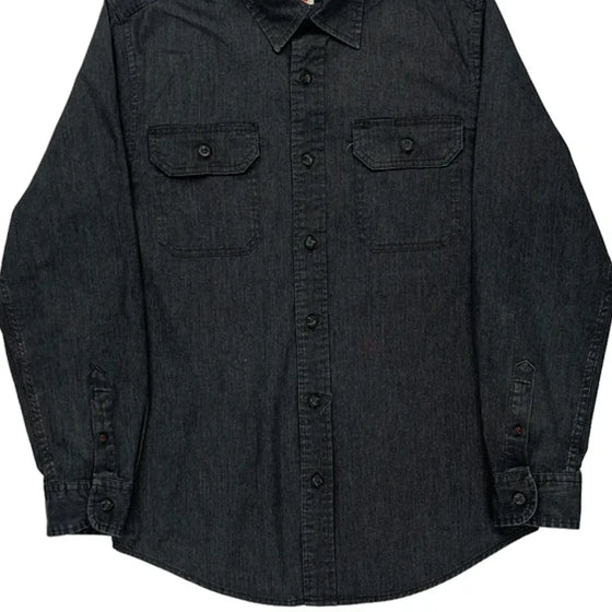 Wrangler Shirt - Small Black Cotton Blend