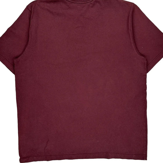 Carhartt T-Shirt - XL Burgundy Cotton