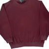 Ralph Lauren Sweatshirt - XL Burgundy Cotton Blend