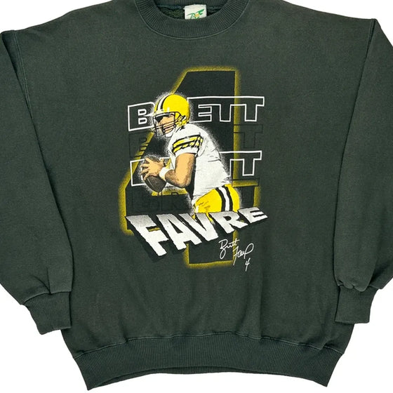 Bennett Favre Unbranded Graphic Sweatshirt - XL Green Cotton