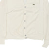 Vintage cream Izod Lacoste Cardigan - mens x-large