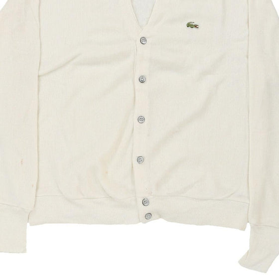 Vintage cream Izod Lacoste Cardigan - mens x-large