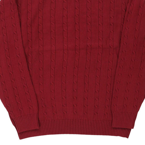 Vintage burgundy Tommy Hilfiger Jumper - mens x-large