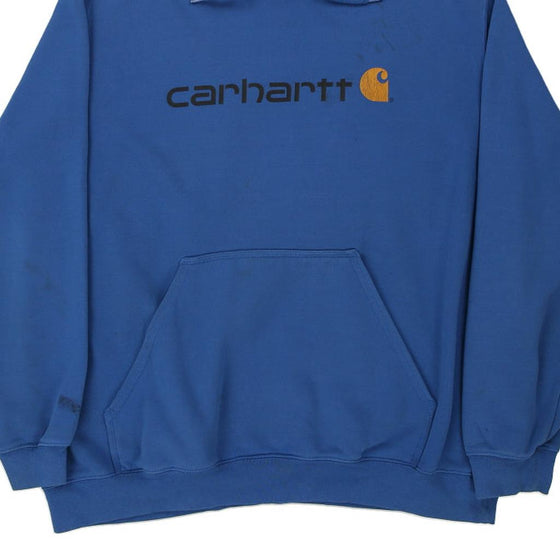 Vintage blue Carhartt Hoodie - mens x-large