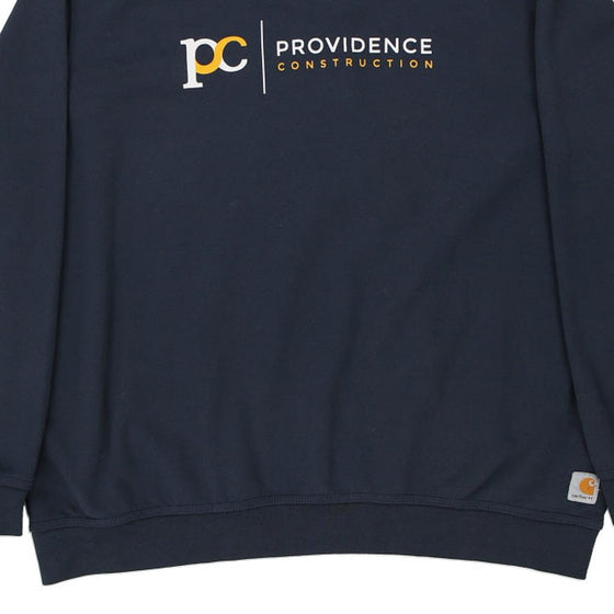 Vintage navy Providence Construction Carhartt Sweatshirt - mens xx-large