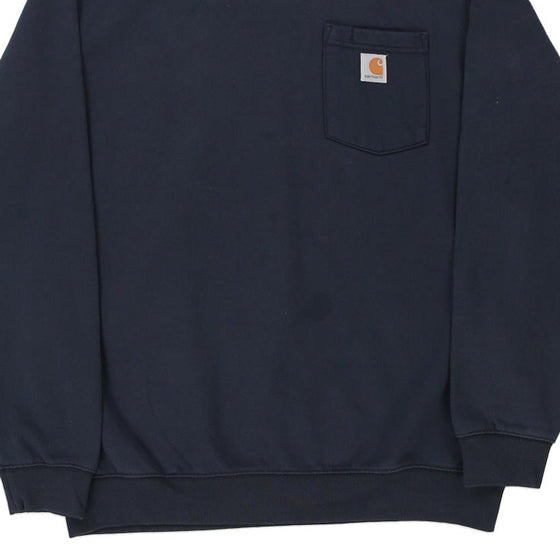 Vintage navy Loose Fit Carhartt Sweatshirt - mens large