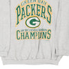 Vintage grey Made in USA Green Bay Packers 1995 NFC Logo 7 Sweatshirt - mens x-large