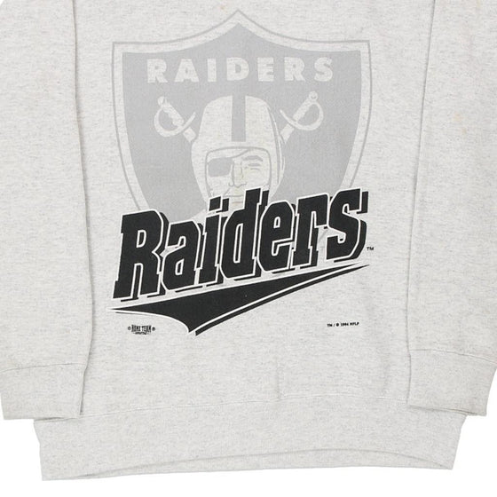 Vintage grey Made in USA Las Vegas Raiders 1994 Home Team Advantage Sweatshirt - mens large