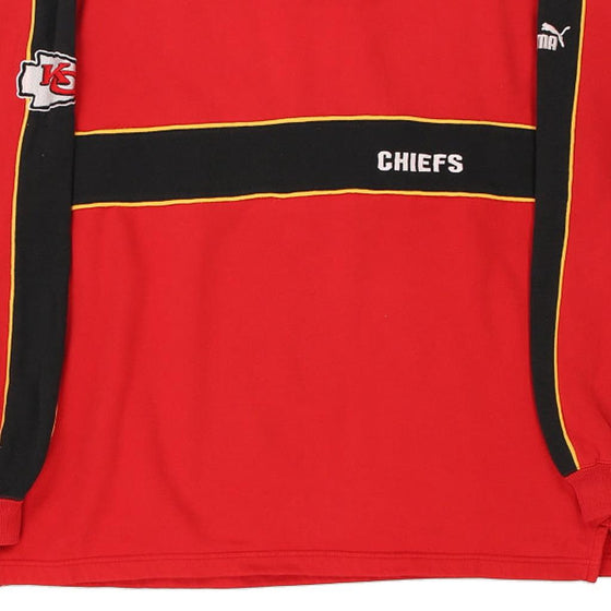 Vintage red Kansas City Chiefs Puma Sweatshirt - mens large