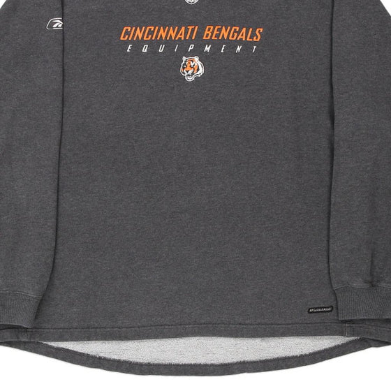 Vintage grey Cincinnati Bengals Reebok Sweatshirt - mens xx-large