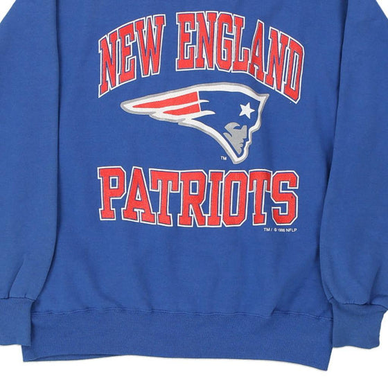 Vintage blue Made in USA New England Patriots 1996 The Gaine Sweatshirt - mens large