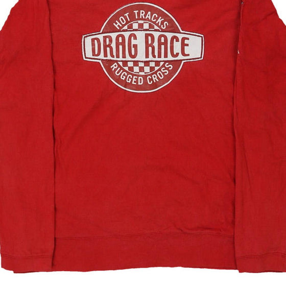 Vintage red Drag Race, Age 14 Gas Hoodie - boys medium