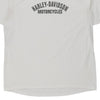 Vintage white Onalaska, Wisconsin Harley Davidson T-Shirt - mens xx-small