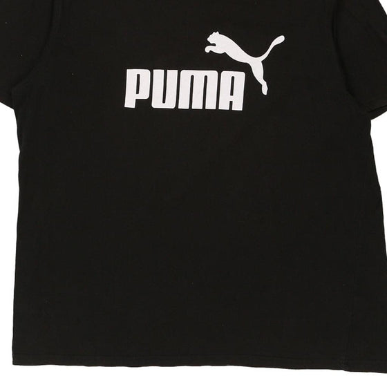 Vintage black Puma T-Shirt - mens x-large