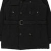 Armani Exchange Trench Coat - Large Black Cotton