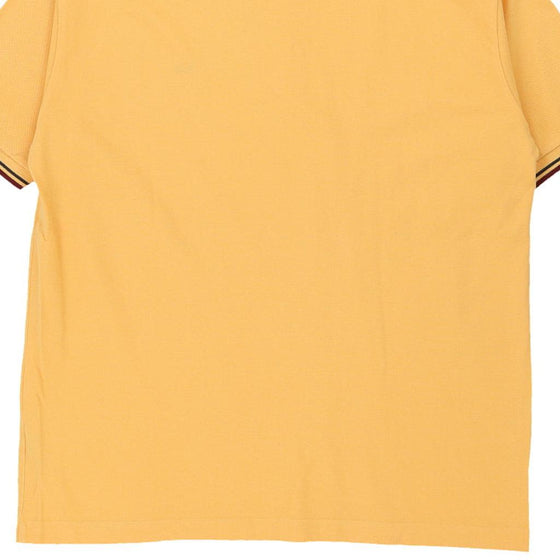 Vintage yellow Napapijri Polo Shirt - mens large