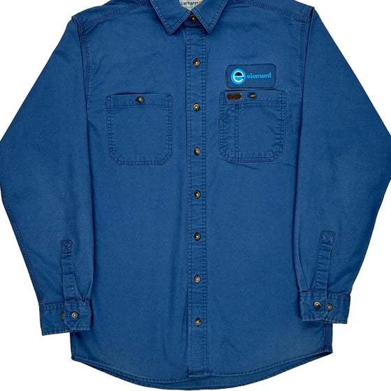 Element Logo Carhartt Shirt - Medium Blue Cotton