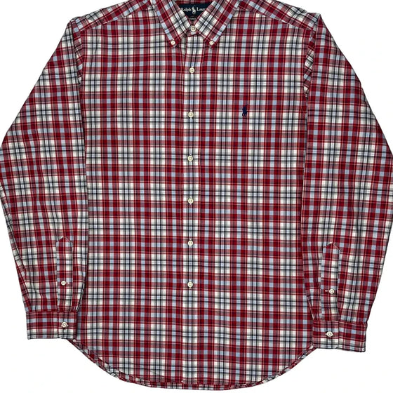 Ralph Lauren Checked Shirt - Large Red Cotton