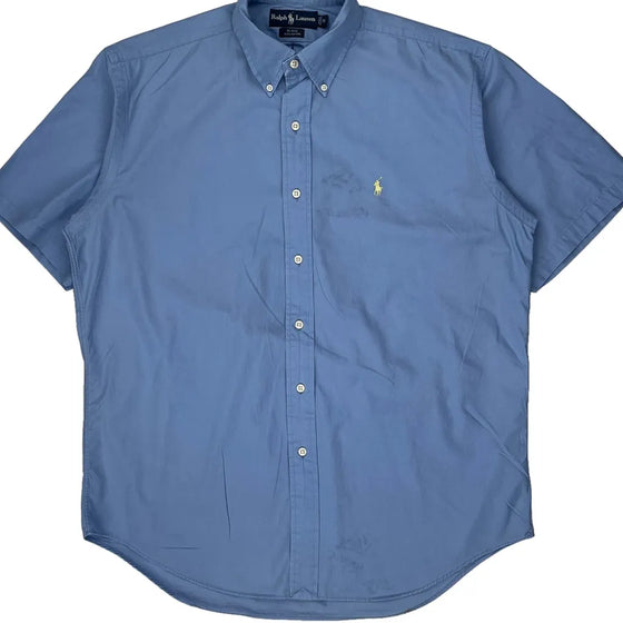 Blake Ralph Lauren Short Sleeve Shirt - Medium Blue Cotton