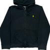 Ralph Lauren Graphic Zip Up - XL Black Cotton