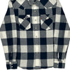 Levis Checked Flannel Shirt - Medium Black & White Cotton Blend