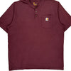 Carhartt T-Shirt - XL Burgundy Cotton